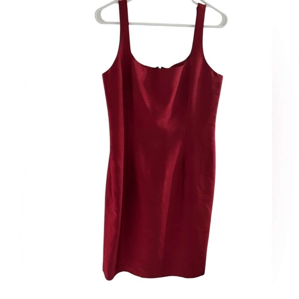 Dana Buchman Elegant Red Sleeveless Dress silk dress size 8